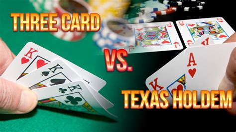 3 card poker vs texas holdem